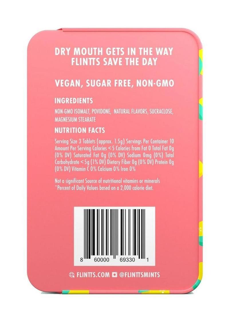Flintts Mints Mouth Watering Oral Lemon Delights