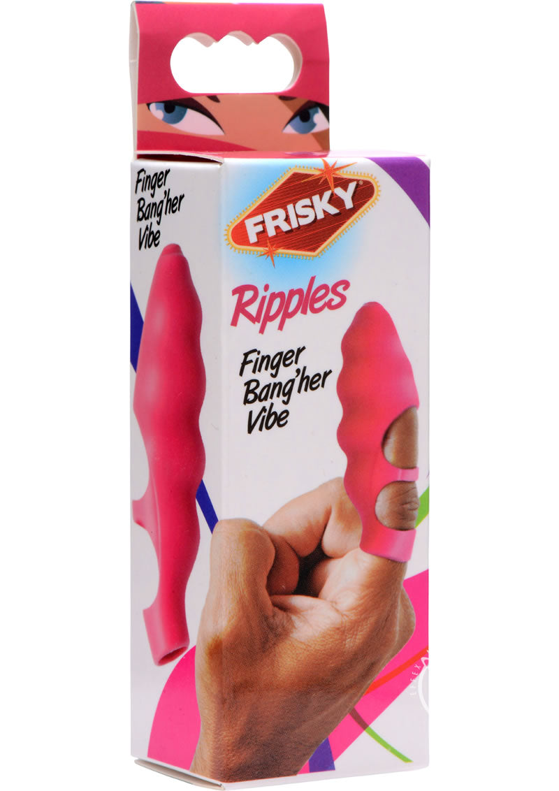 Frisky Ripples Bang'her Vibe Textured Finger Massager