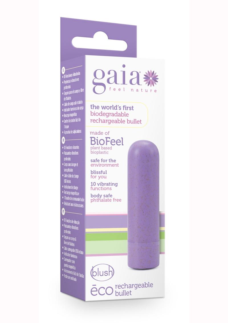 Gaia Eco Rechargeable Blush Biofeel Bullet Vibrator