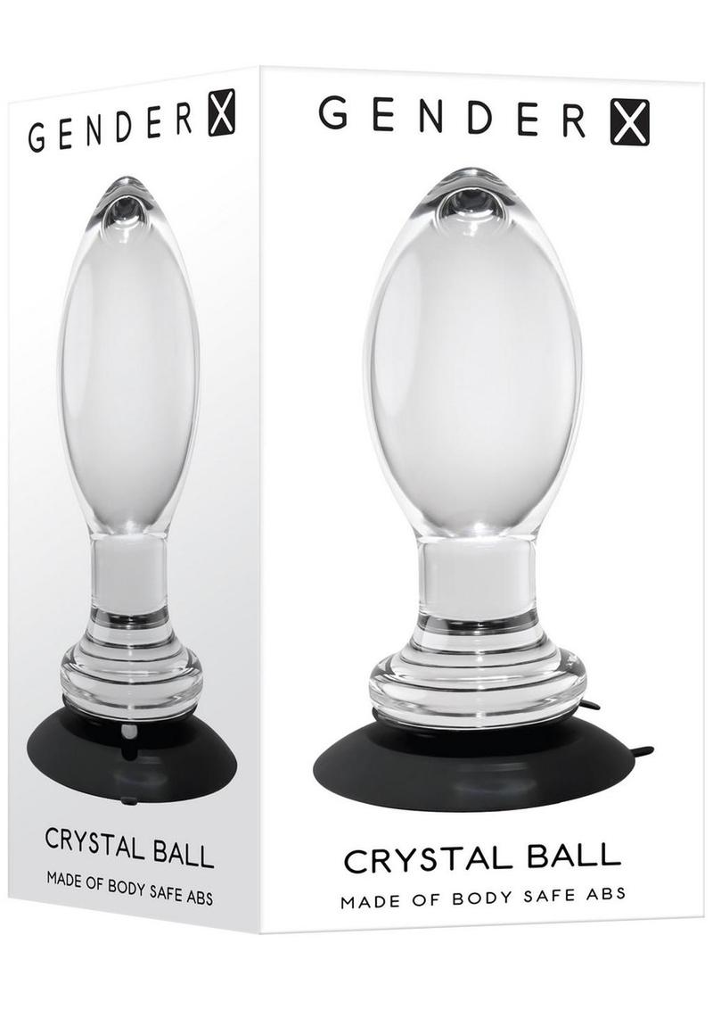 Gender X Crystal Ball Body Safe Glass Anal Plug