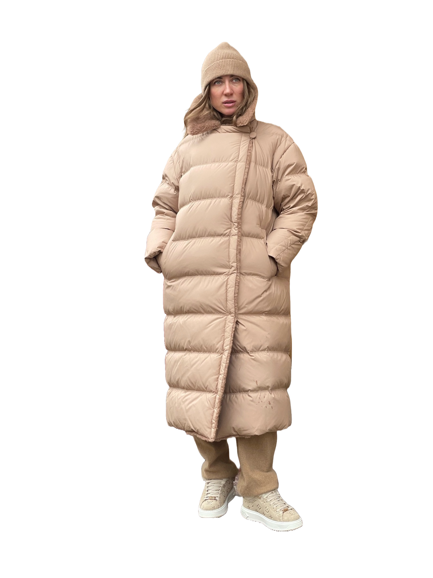 Virgin Wool Down Insulated Coat