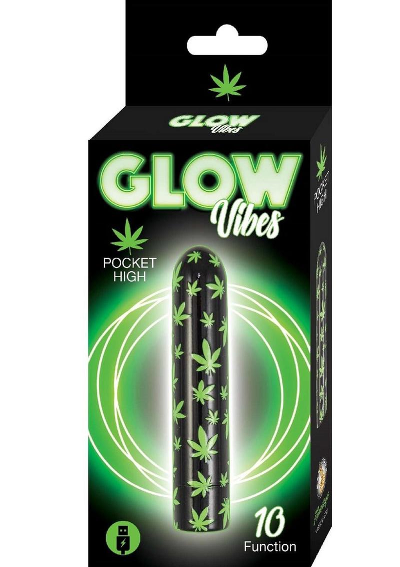 Glow Vibes Pocket Rechargeable Glow In The Dark Bullet Vibrator