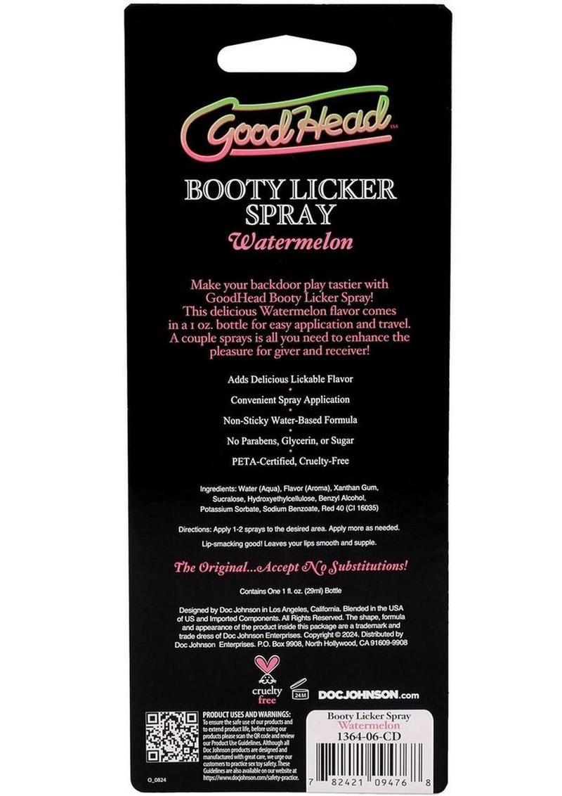 Good Head Booty Licker Spray Watermelon Flavored
