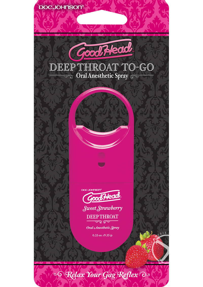 GoodHead Deep Throat To Go Oral Spray Sweet Strawberry
