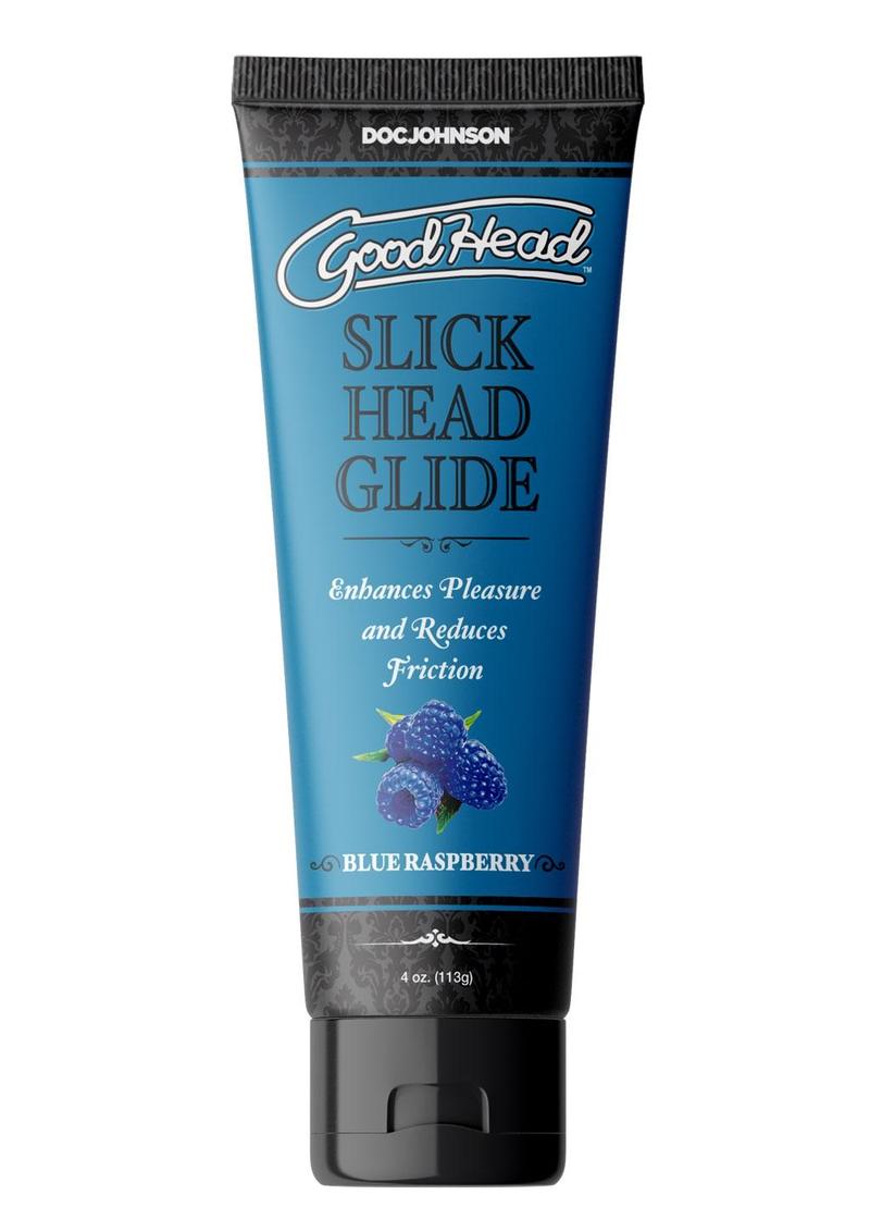 Good Head Slick Head Glide Blue Lubricant Raspberry Flavored