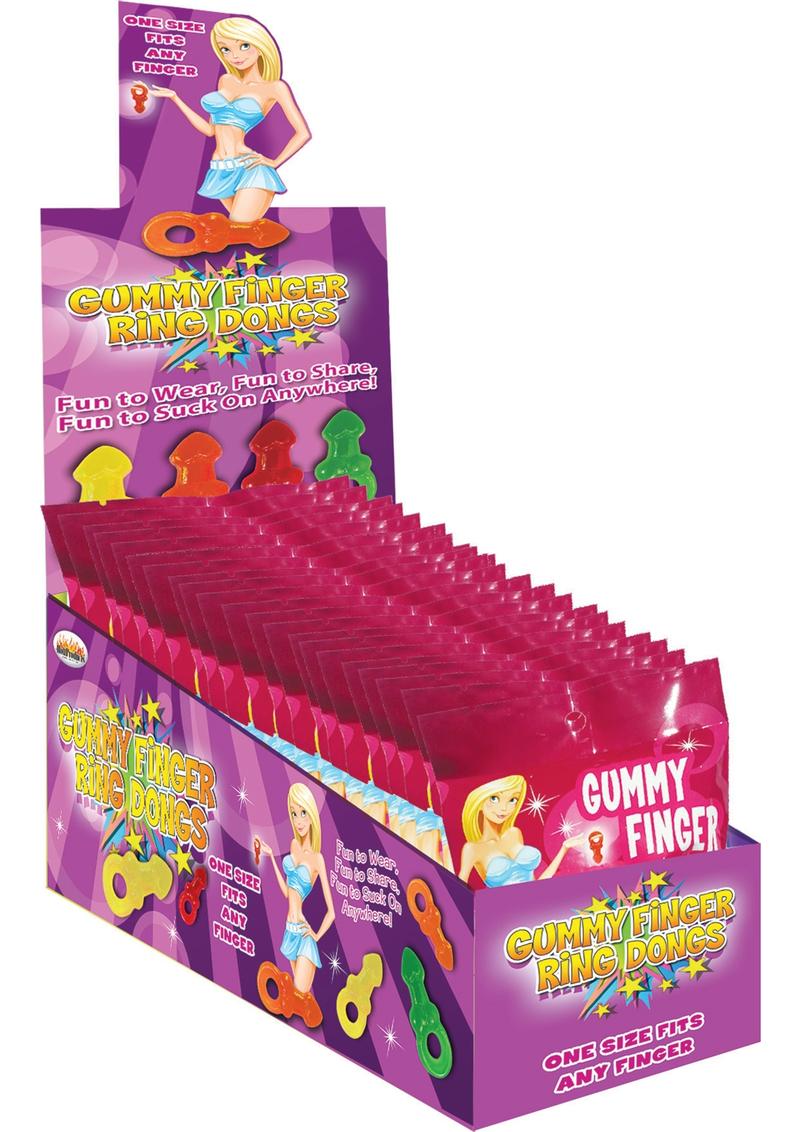 Gummy Finger Ring Dongs 12 Packs