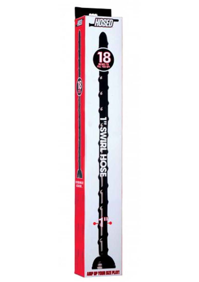 Hosed 1in Swirl Hose 18in Long Silicone Depth Trainer with Spiral Texture