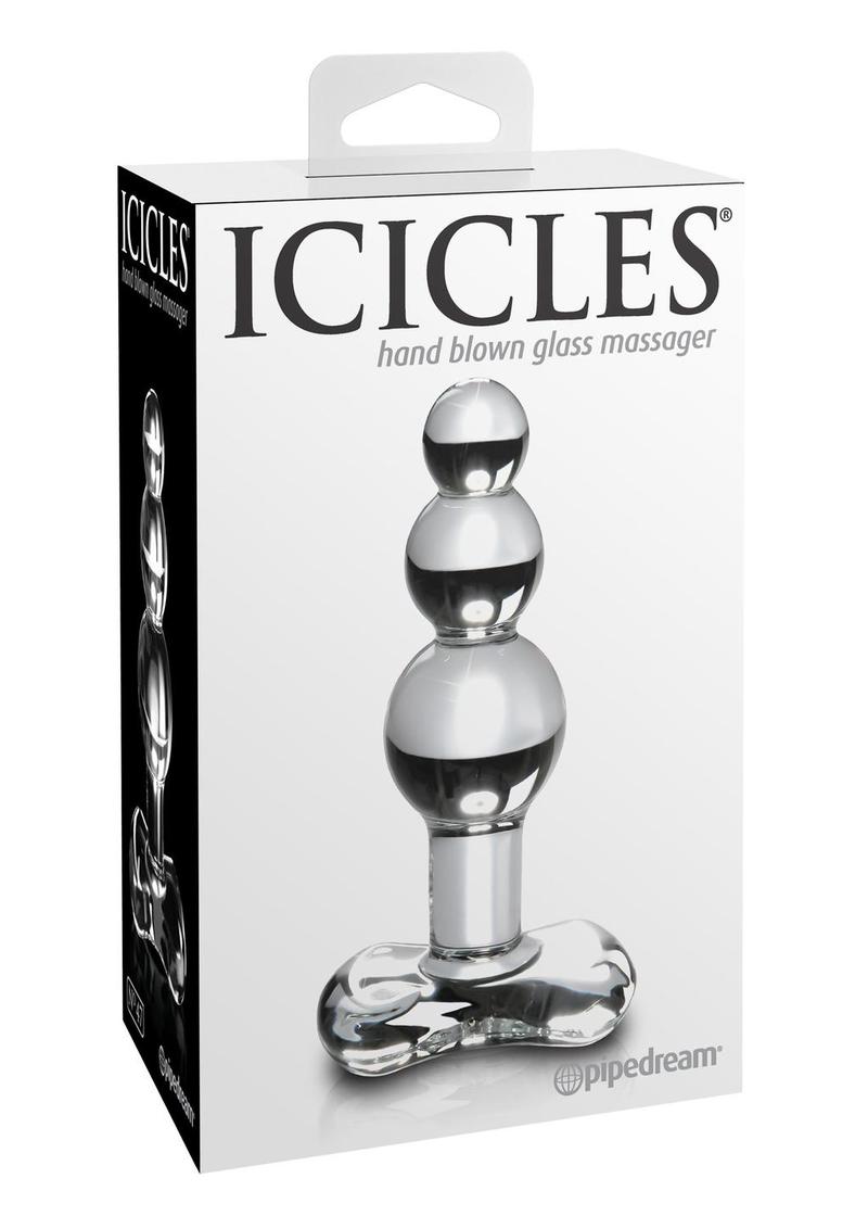 Icicles No. 47 Easy to Clean And Beaded Glass Anal Plug