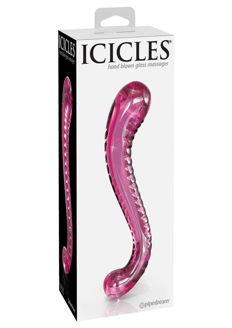 Icicles No. 69 Textured G-Spot Easy to Clean Glass Probe
