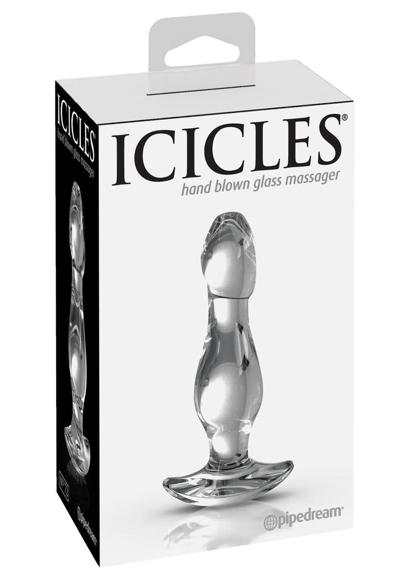 Icicles No. 72 Hand Blown Glass Anal Plug For Comfort And Pleasure