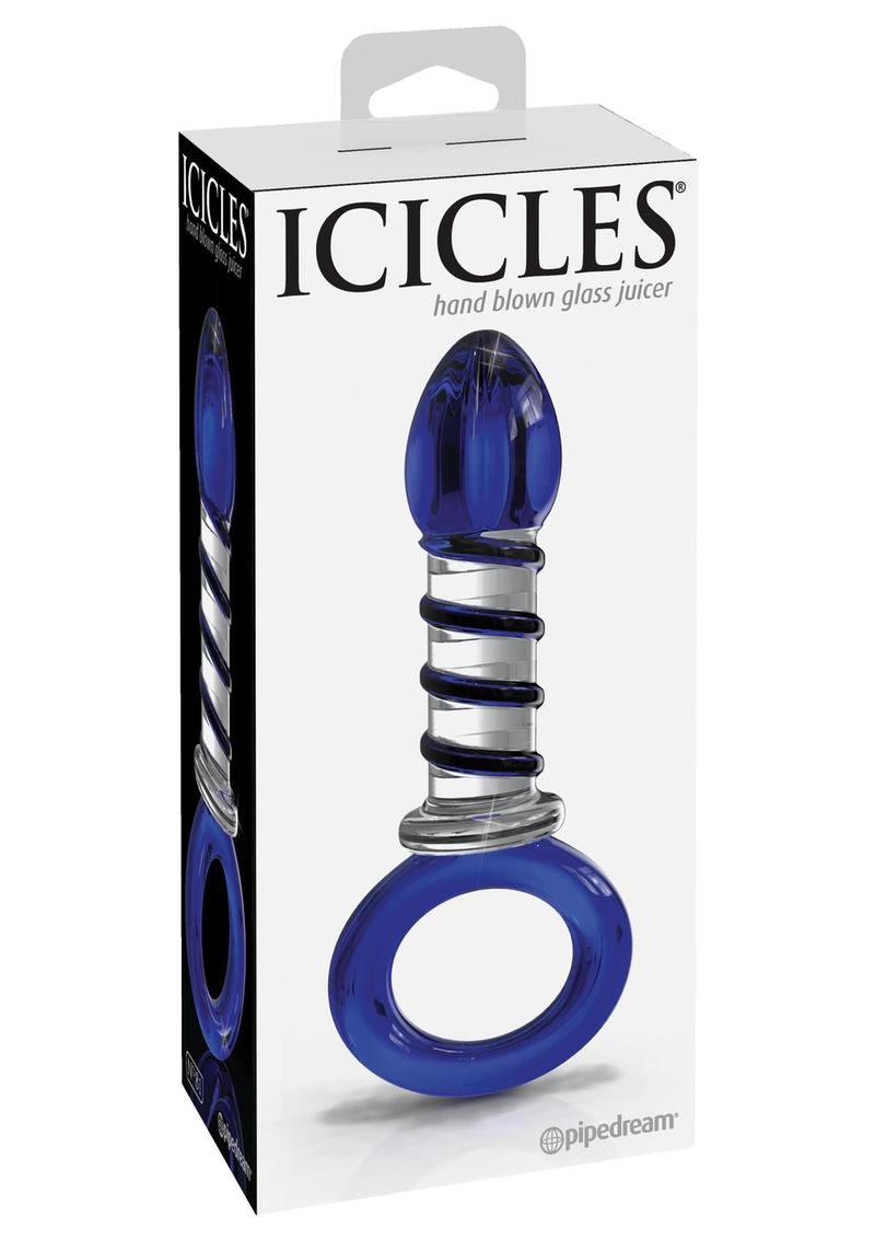 Icicles No. 81 Textured Glass Juicer Anal Probe