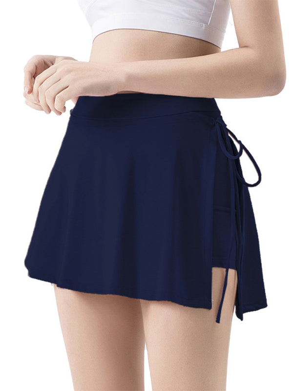 Women's Athletic Tennis Skort - Quick-Dry with Side Slits