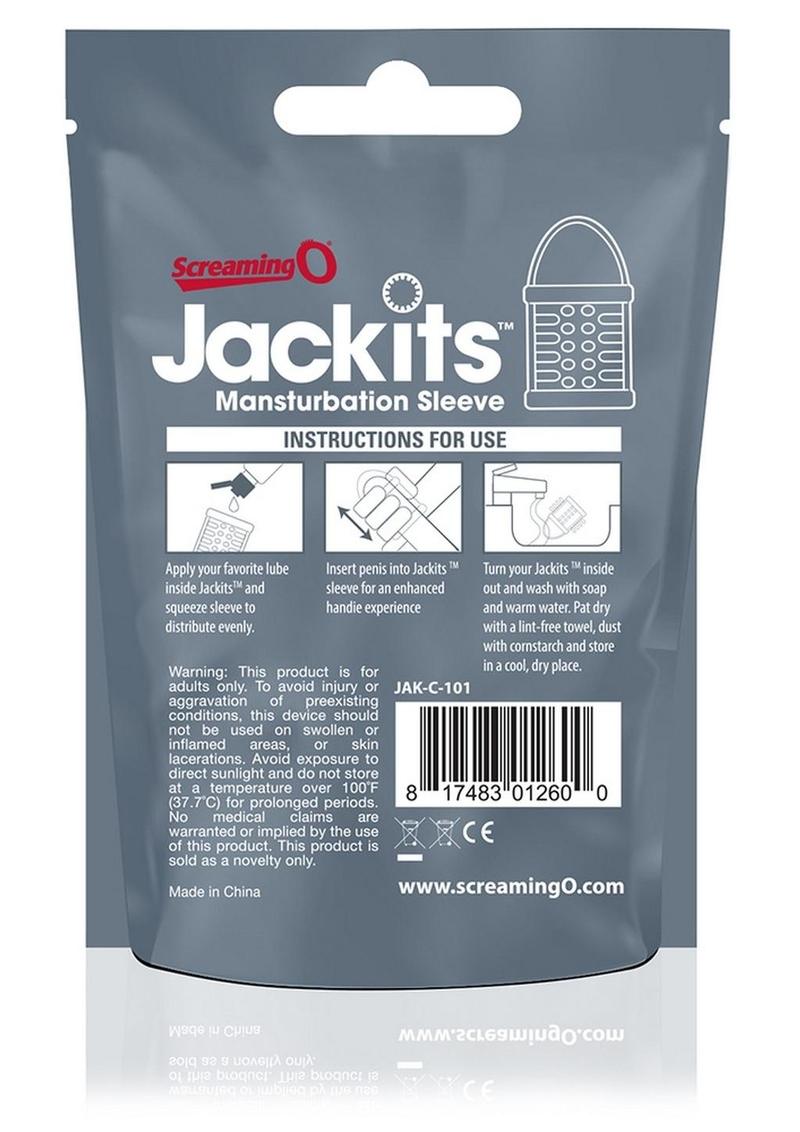 Screaming O Jackits MANsturbation Sleeve Reusable and Waterproof