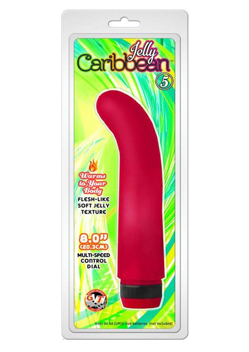 Jelly Caribbean Number 5 G-Spot Realistic Vibrator