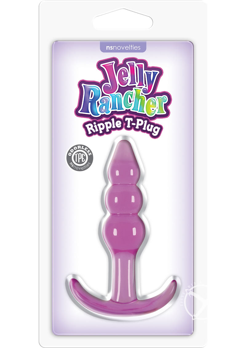 Jelly Rancher Ripple T Plug Clear Odorless TPE