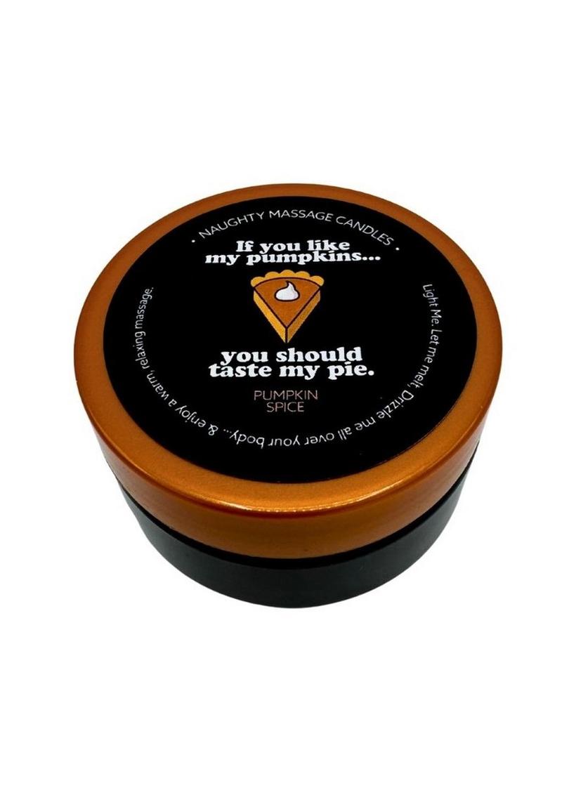 Taste My Pie Pumpkin Spice Naughty Massage Candle