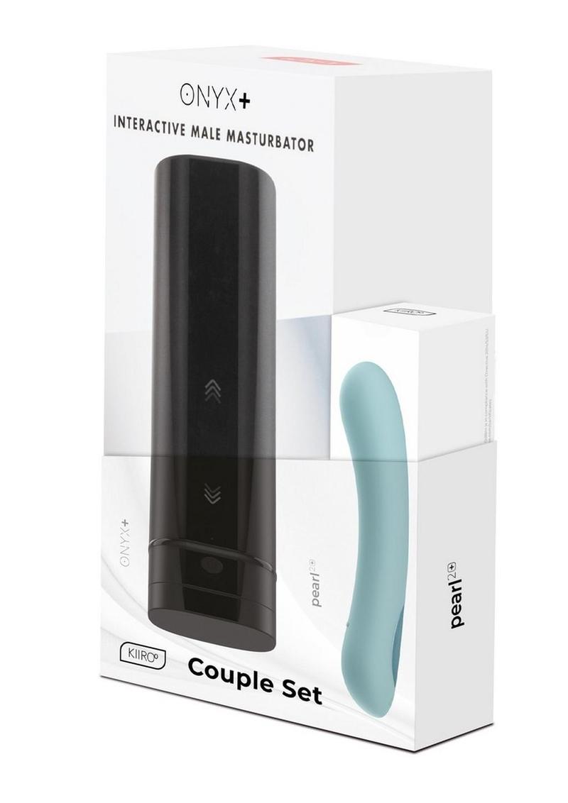 Kiiroo Onyx+ and Pearl2 Couple Set Interactive Masturbator and Vibrator