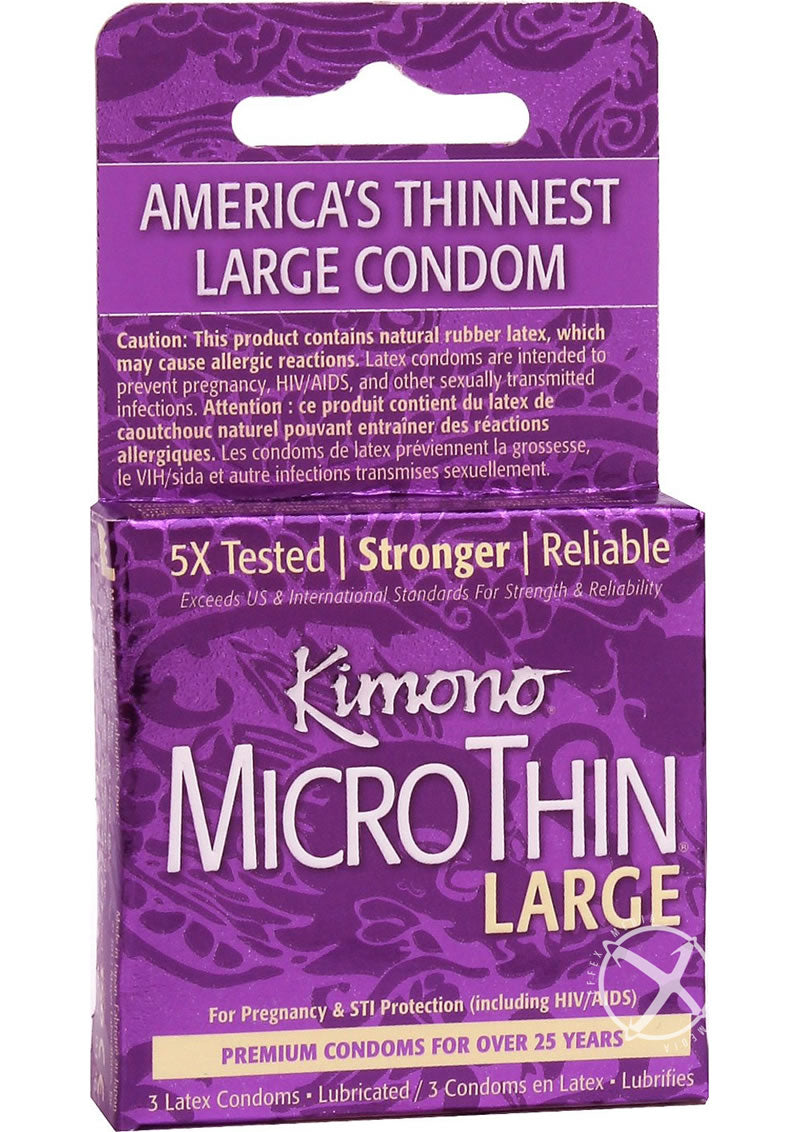 Kimono Micro Thin Large Condoms Pack