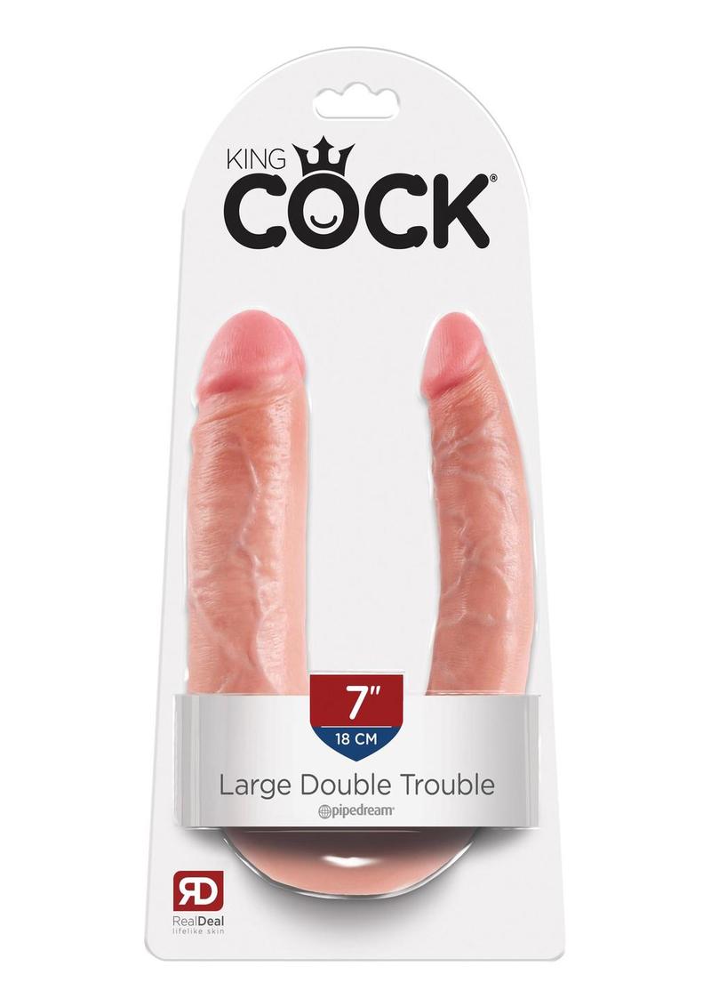 King Cock Large Double Trouble U-Shaped Dildo