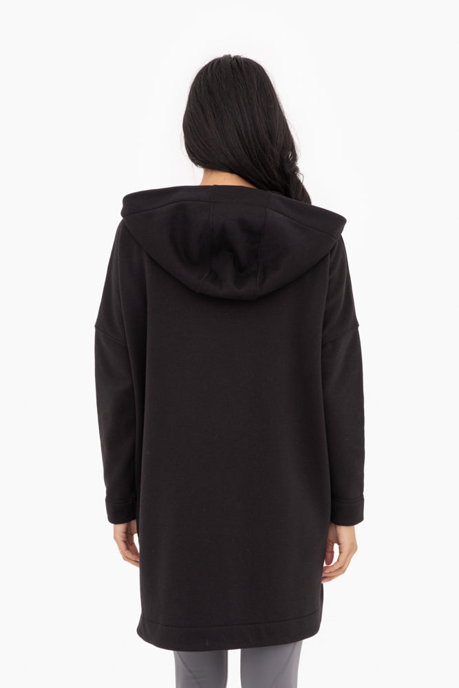 Cozy Comfort Zip Up Hoodie Jacket Black