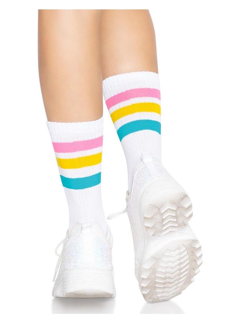 Leg Avenue Pansexual Pride Crew Socks
