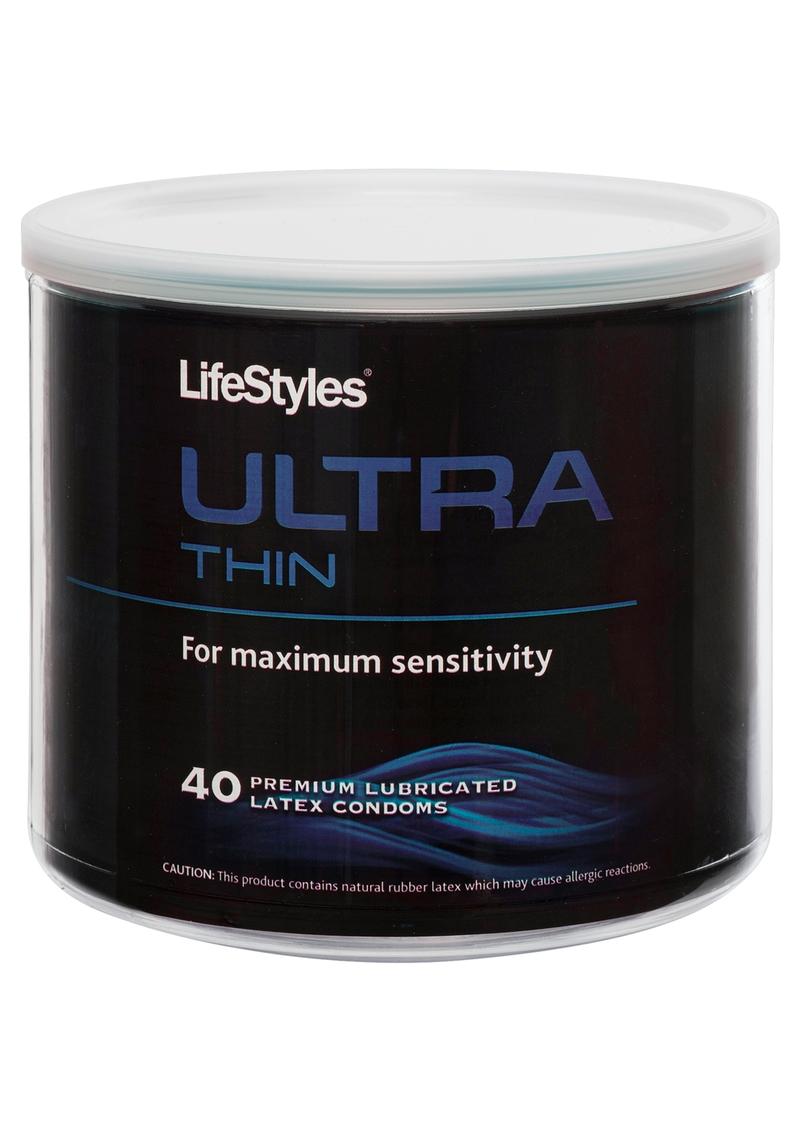 LifeStyles Ultra Thin Premium Lubricated Latex Condoms