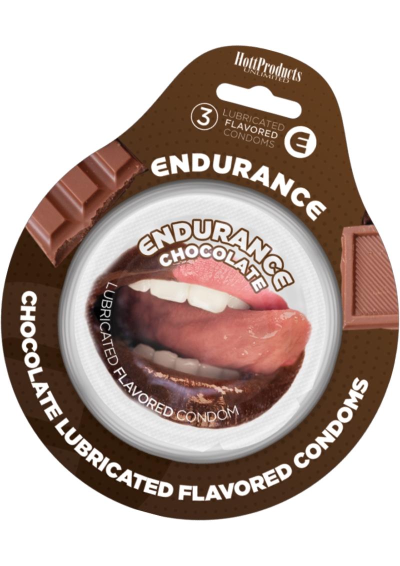 Endurance Chocolate Flavored Lubricated Condoms Pack
