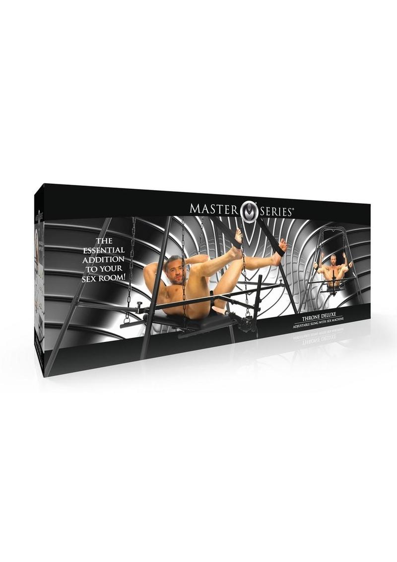 Master Series Throne Deluxe Adjustable Sling with Sex Machine