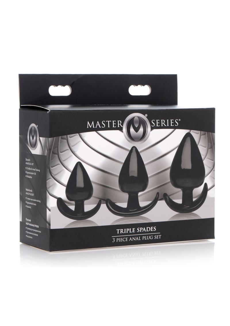 Master Series Triple Spades 3 Piece Anal Plug