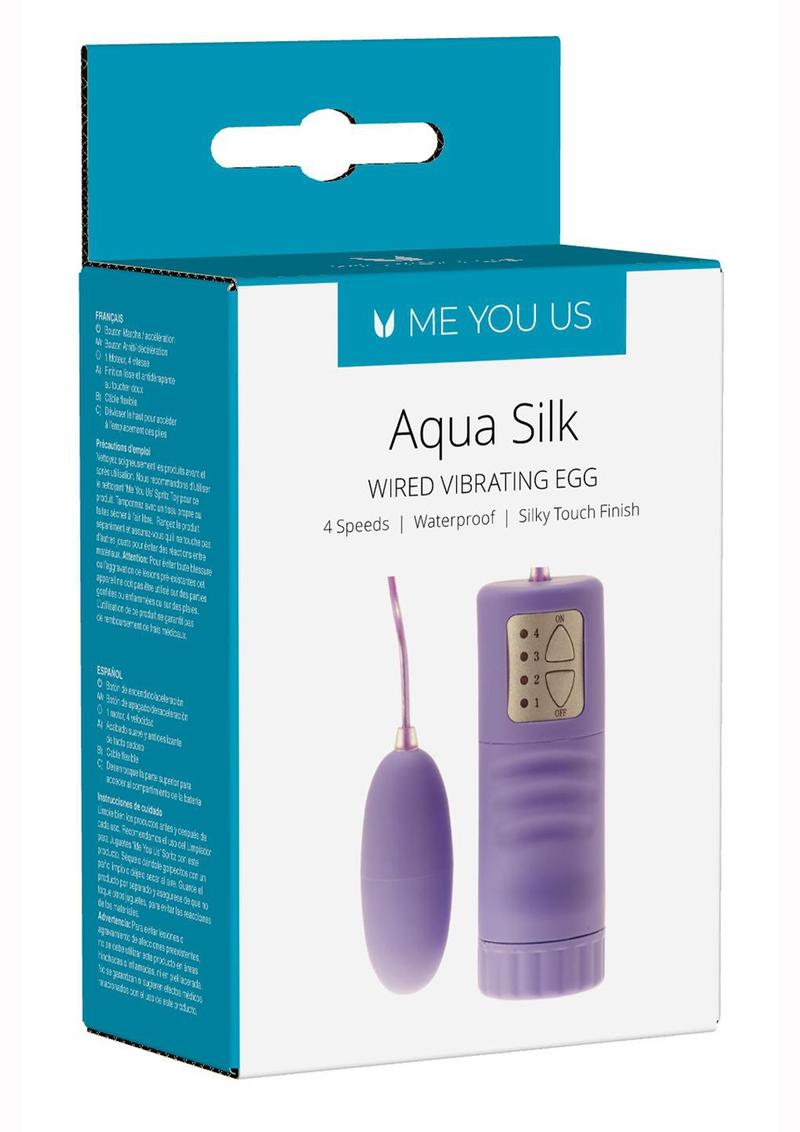 ME YOU US Aqua Silk Wired Vibrating Egg With Remote Control