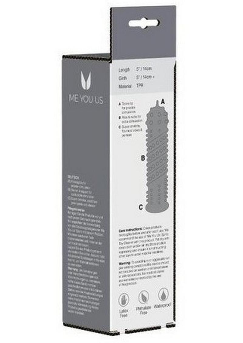 Me You Us Orgasma Textured Sleeve for Penis Vibrator