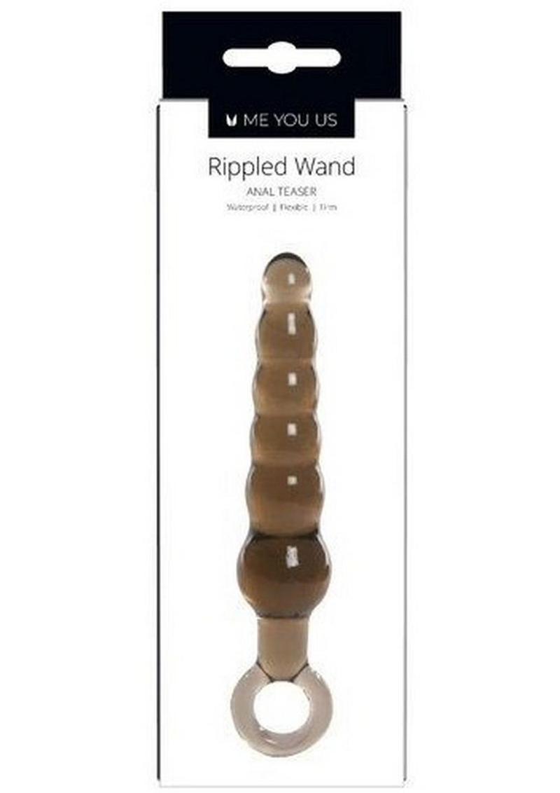 Me You Us Rippled Wand Anal Teaser 5.75 Inch Smoke