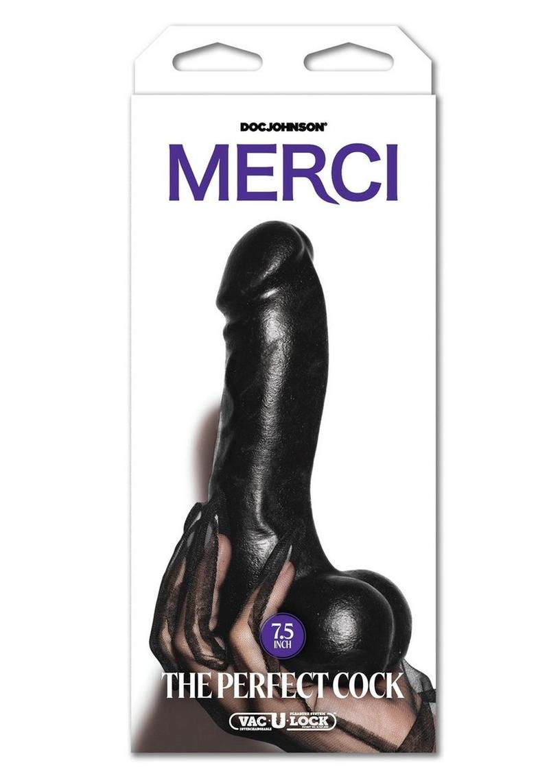 Doc Johnson Merci The Perfect Cock Dildo with Vac-U-Lock Suction Base