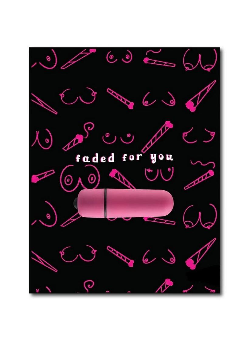 Naughty Vibes Faded for You Vibe Greeting Card