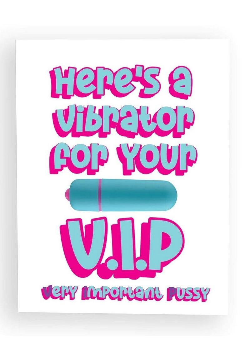 VIP Greeting Card Vibrator for Your Very Important Pussy