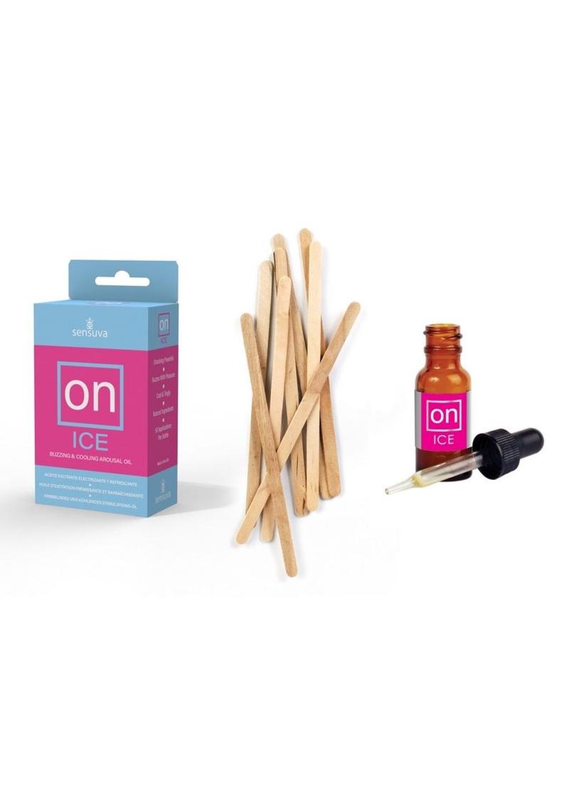 On Ice Arousal Oil With Tester Sticks Refill Kit
