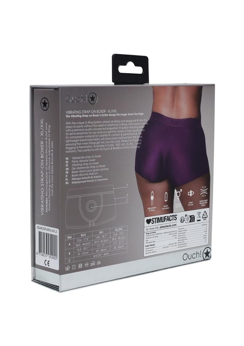 Ouch! Vibrating Strap-On Boxer With Bullet
