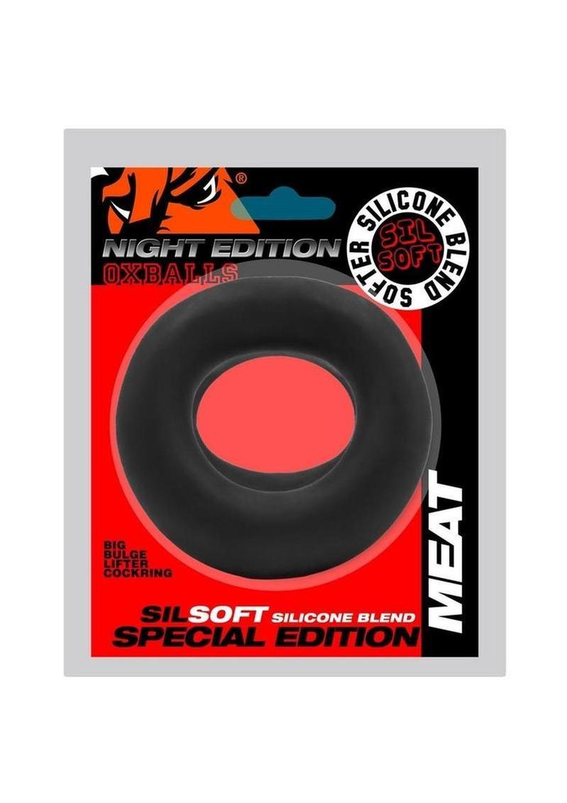 Oxballs MEAT Cockring Night Edition Sil-Soft Silicone Big Bulge Enhancer
