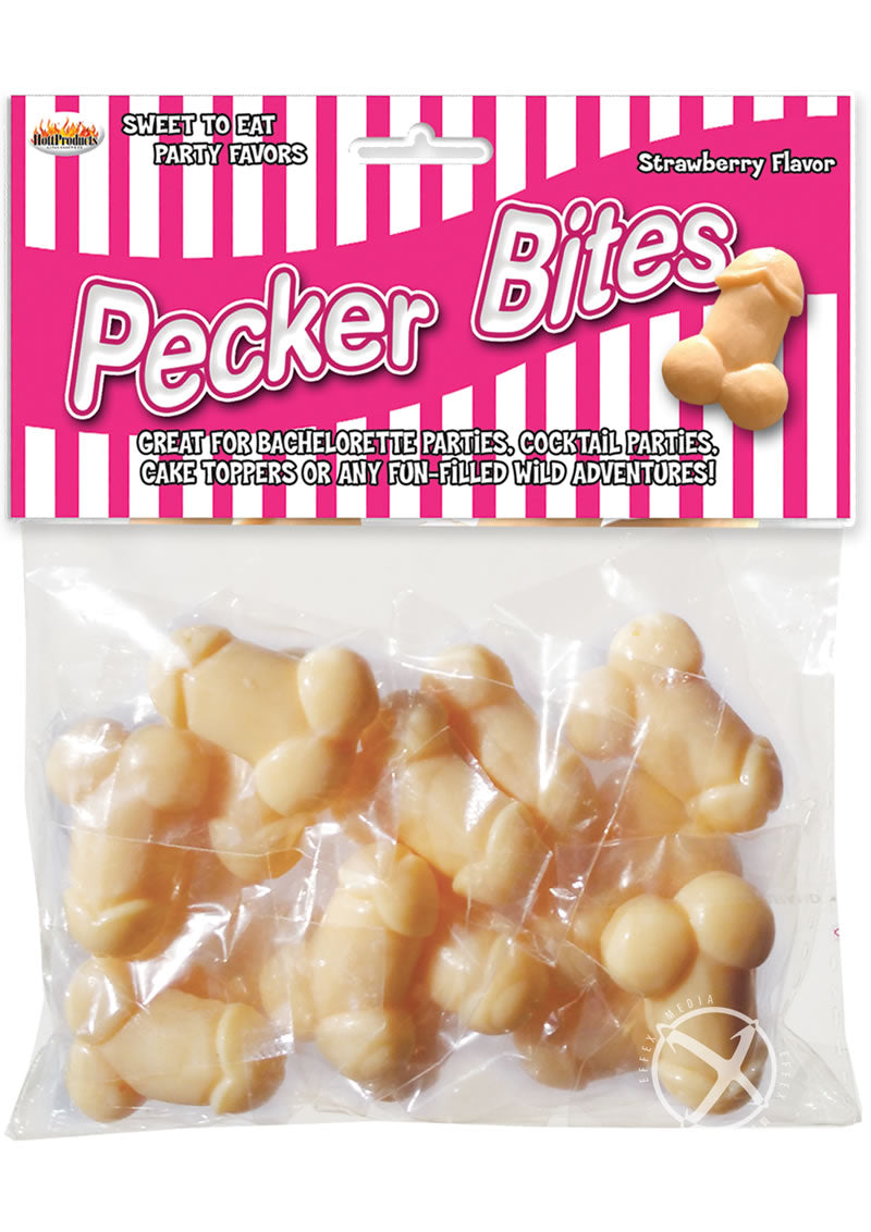 Pecker Bites Candy Strawberry Flavor
