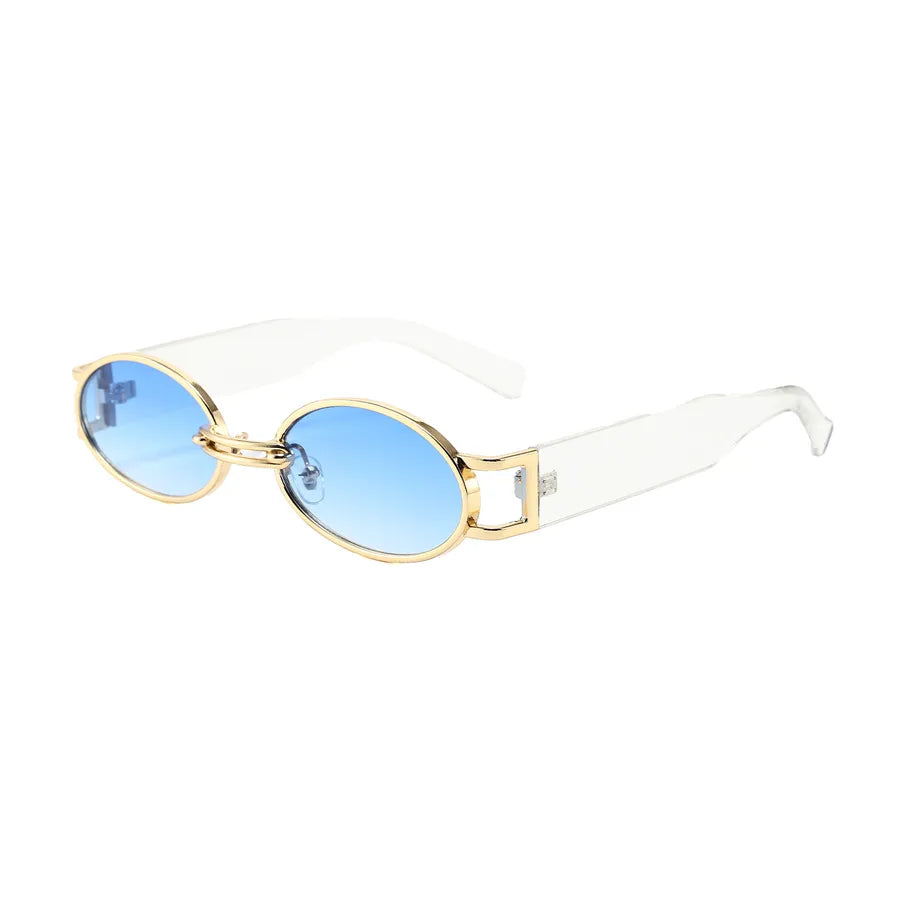 Retro Oval Frame Sunglasses