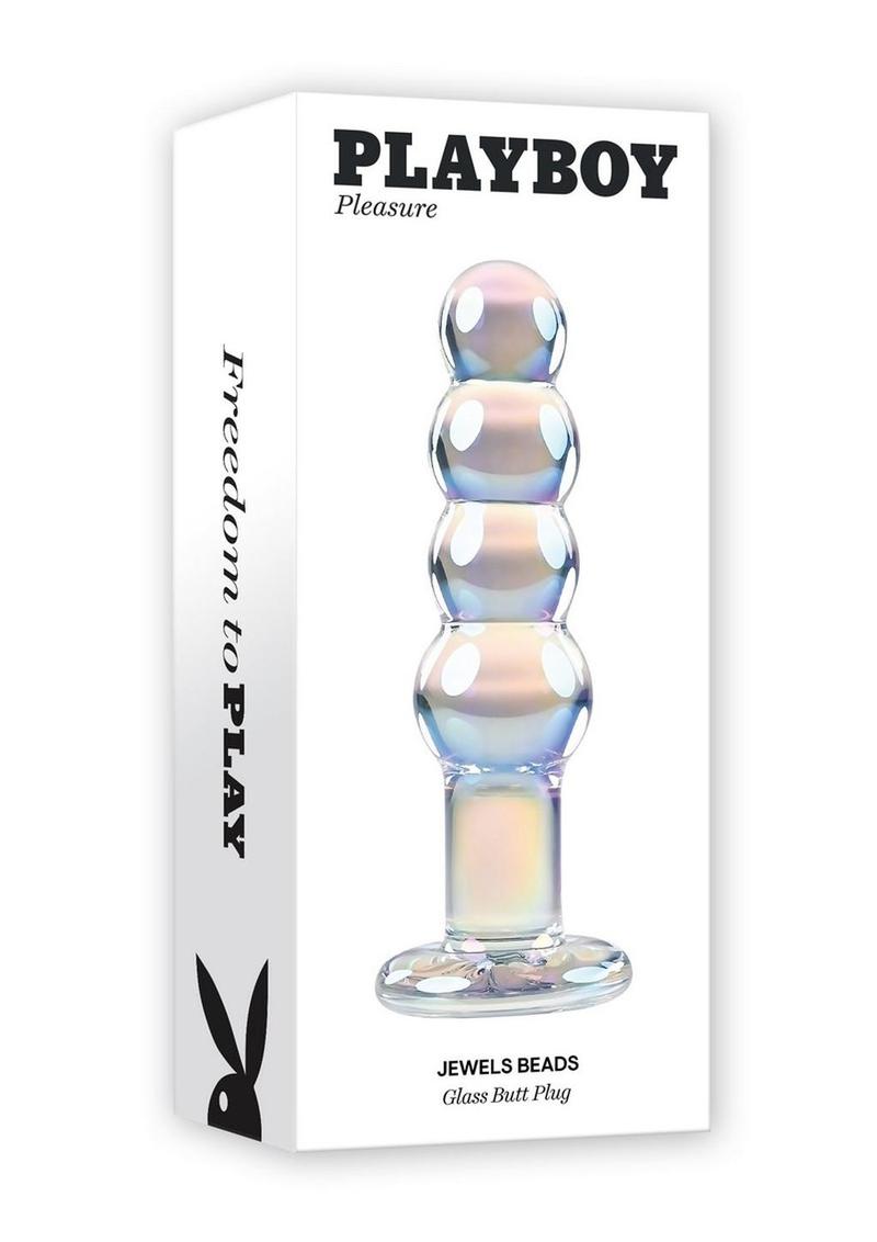 Playboy Jewels Beads Glass Butt Plug