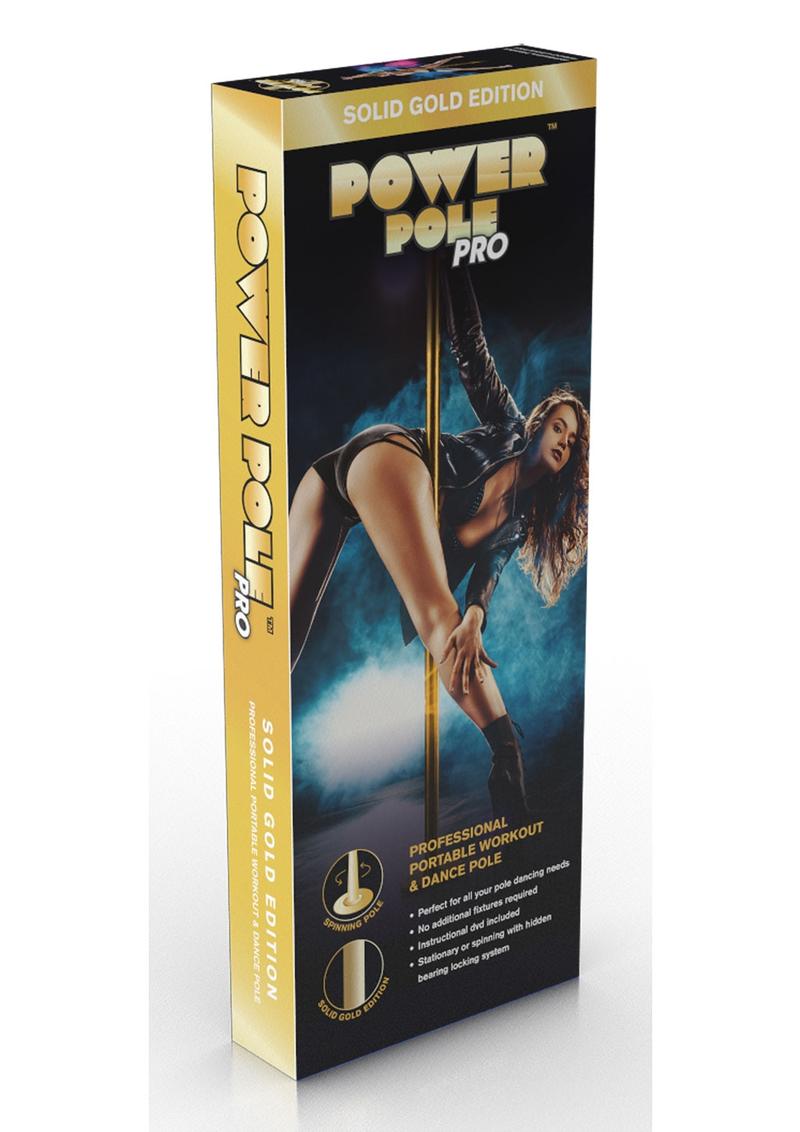 Power Pole Pro Solid Gold Edition Portable Dance And Fitness Pole