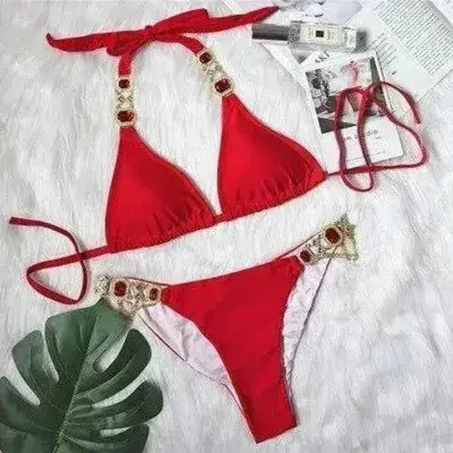 Bikini Jewelled Rhinestones Luxury Diamond Bikini Women Swimwear