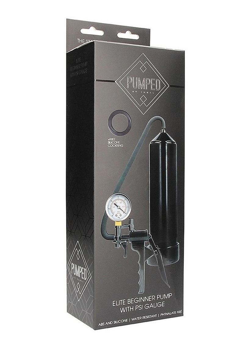 Pumped Lite Elite Beginner Penis Pump with PSI Gauge