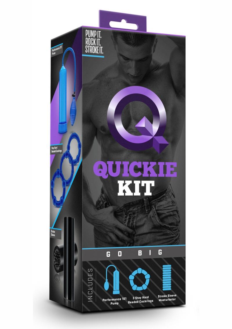 Quickie Kit Go Big Performance Pump Masturbator Kit