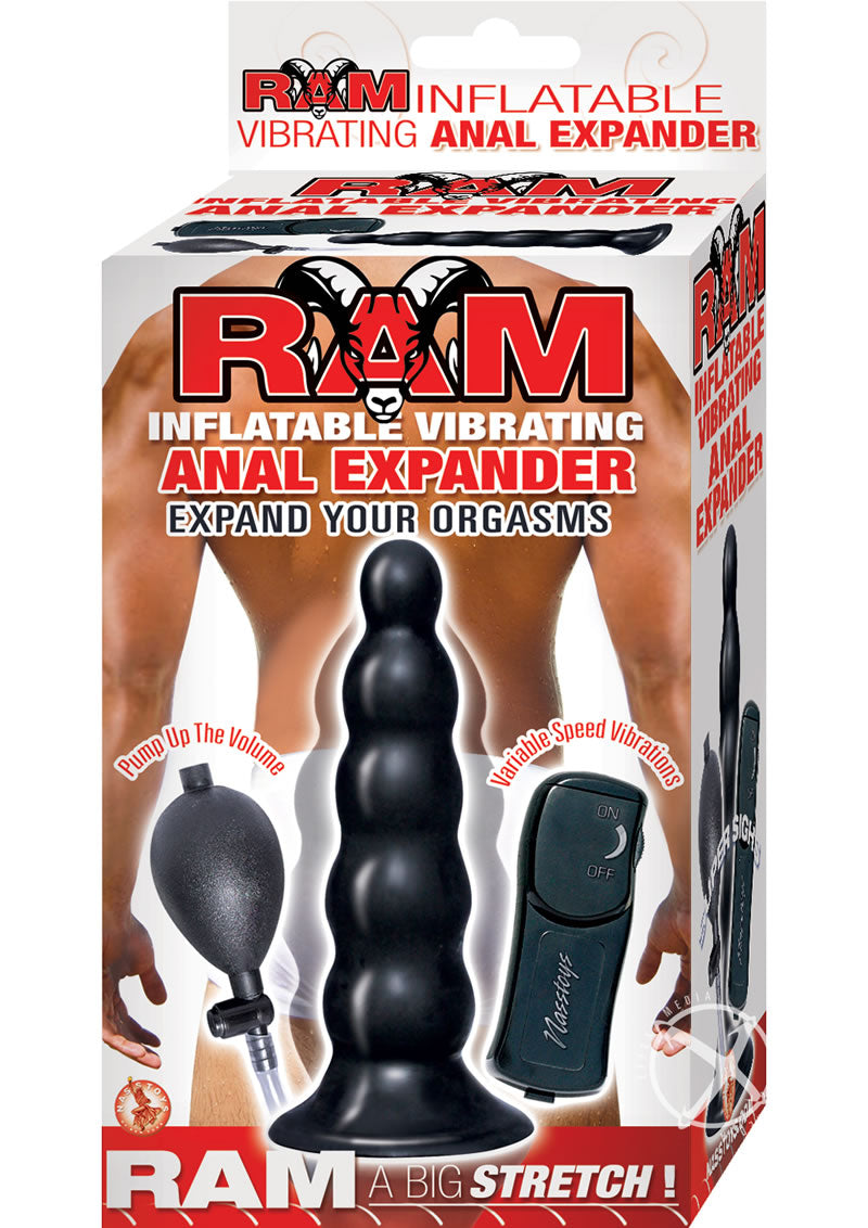 RAM Inflatable Anal Expander Butt Plug Vibrating