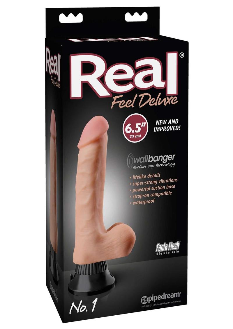 Real Feel Deluxe No. 1 Wallbanger Vibrating Dildo with Suction Base
