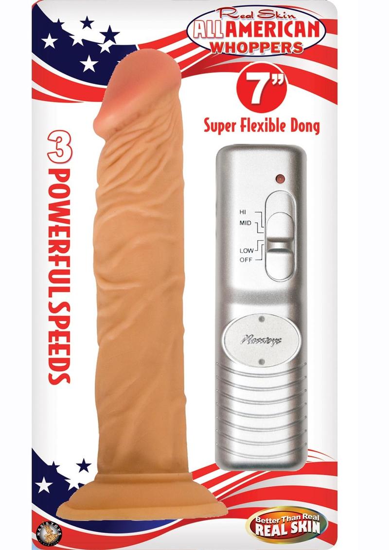 Real Skin All American Whoppers Vibrating Dildo