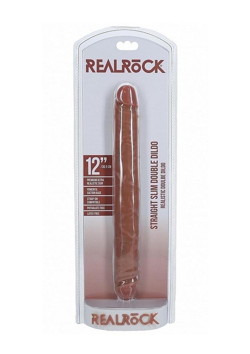 Real Rock Realistic Skin Slim Double Ended Dong