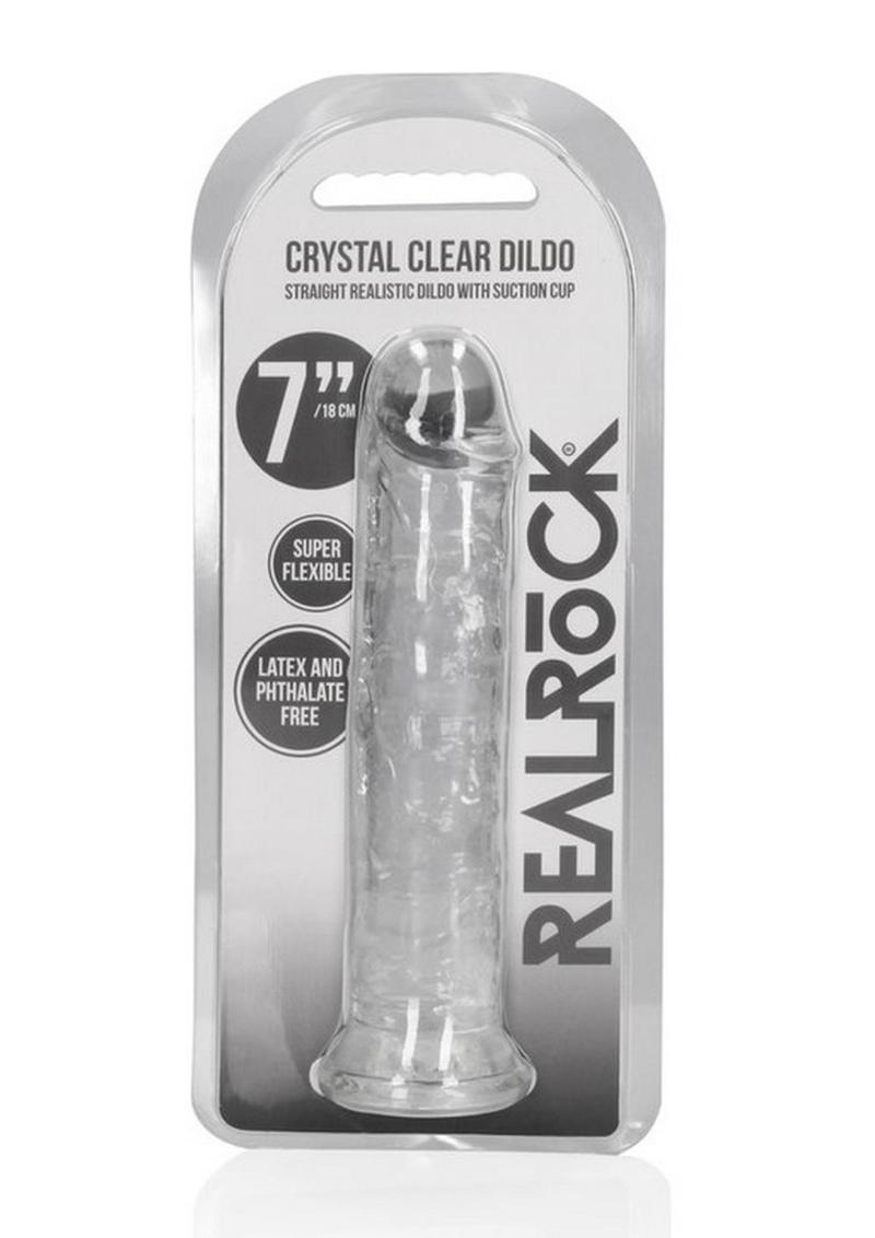 RealRock Crystal Clear Dildo Straight Realistic Dildo
